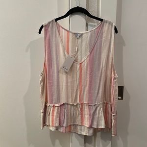 NWT Rails Flutter Rayon/Linen Tank - XL
